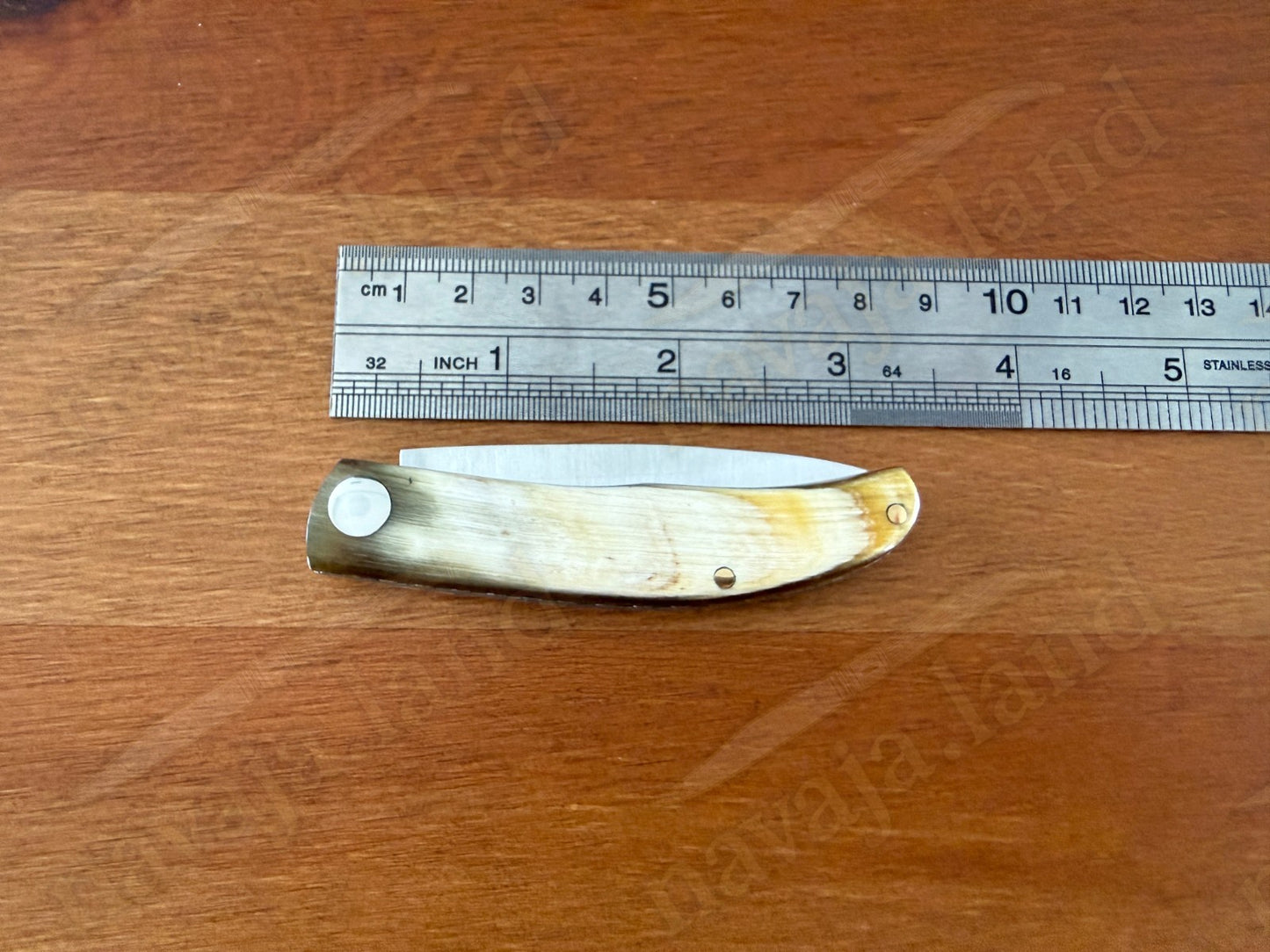 2.56” Joker Setter Bushcraft Folding Knife (Bull Horn Handle) Slipjoint - Spain