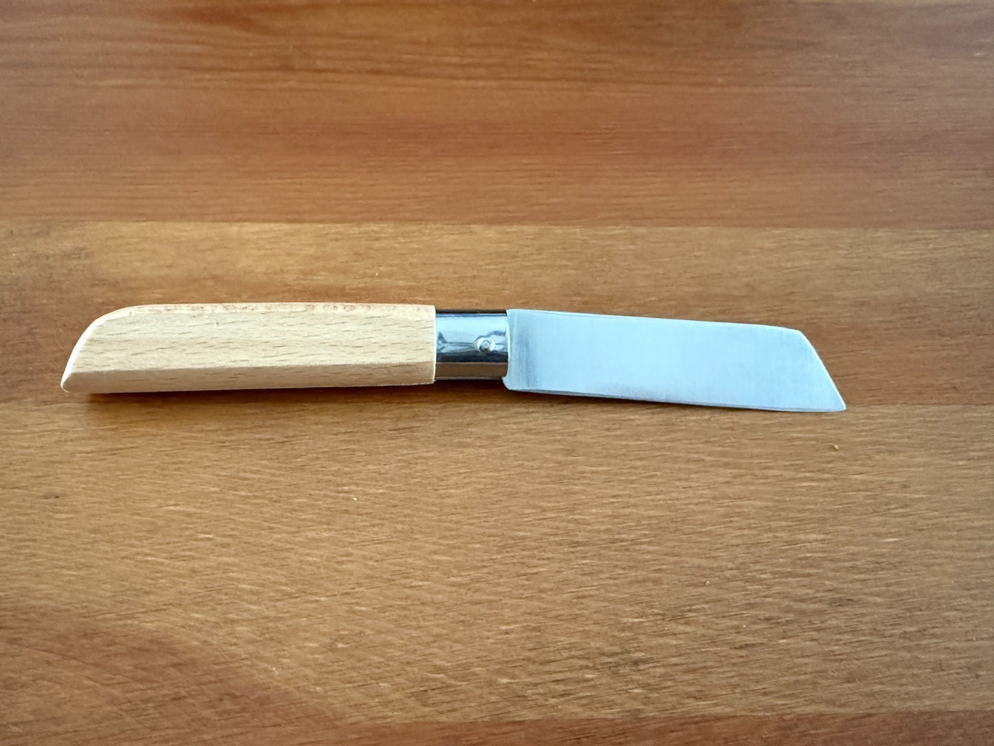 3.15" Stainless Steel Blade Pocket Knife Martins Penknife Beech Wood Handle