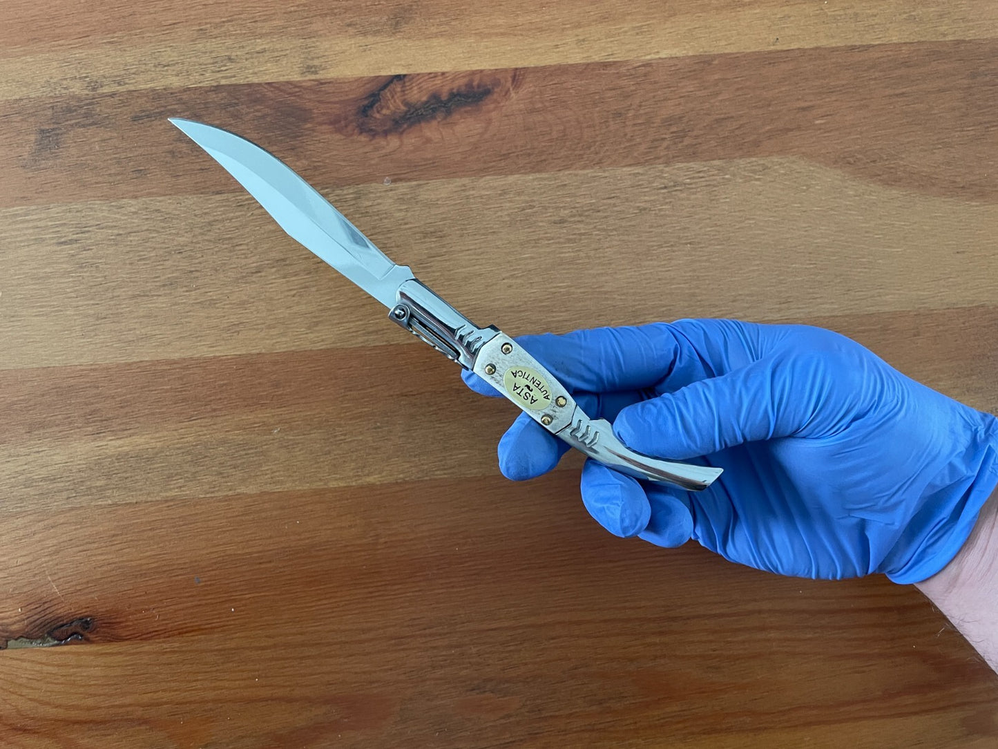 3.8" Arabian Folding Pocket Knife Real Deer Antler Scales From Spain - US Seller