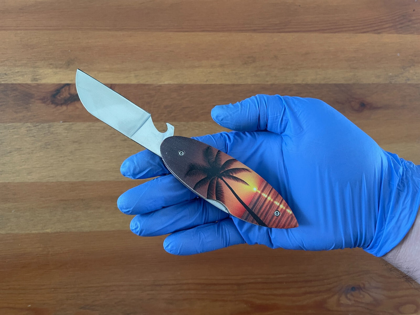 Navaja Surf Board “PALMERA” Pocket Knife Bottle Opener Lockback From Spain