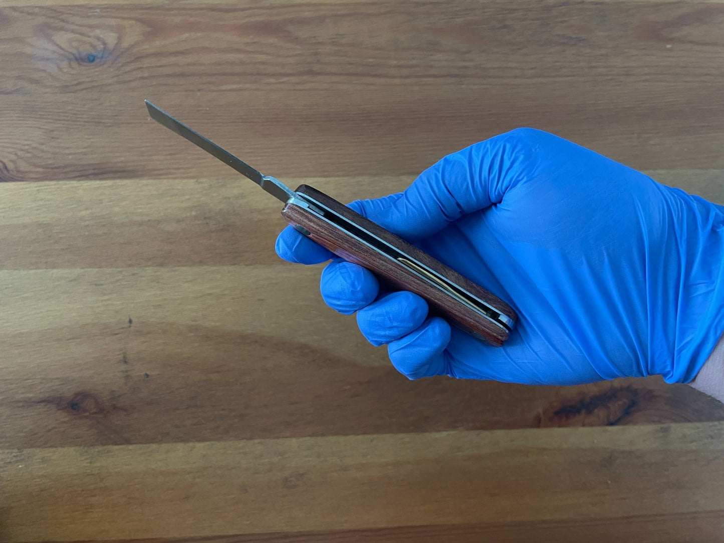 2.4" Grafting Navaja Pocket Knife 2nd Brass Blade with Rosewood Handle - Spain