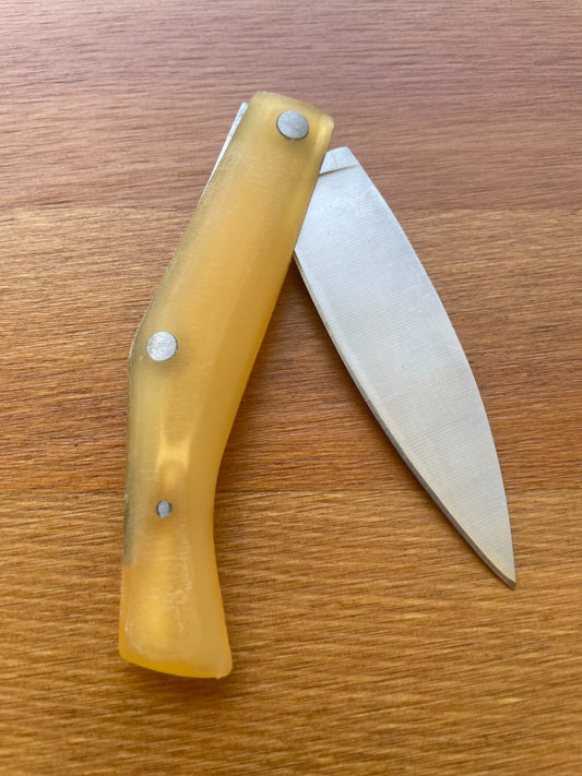 3.14" Pallés Carbon Steel Navaja Pocket Knife Blade ABS Handle Slipjoint Lock