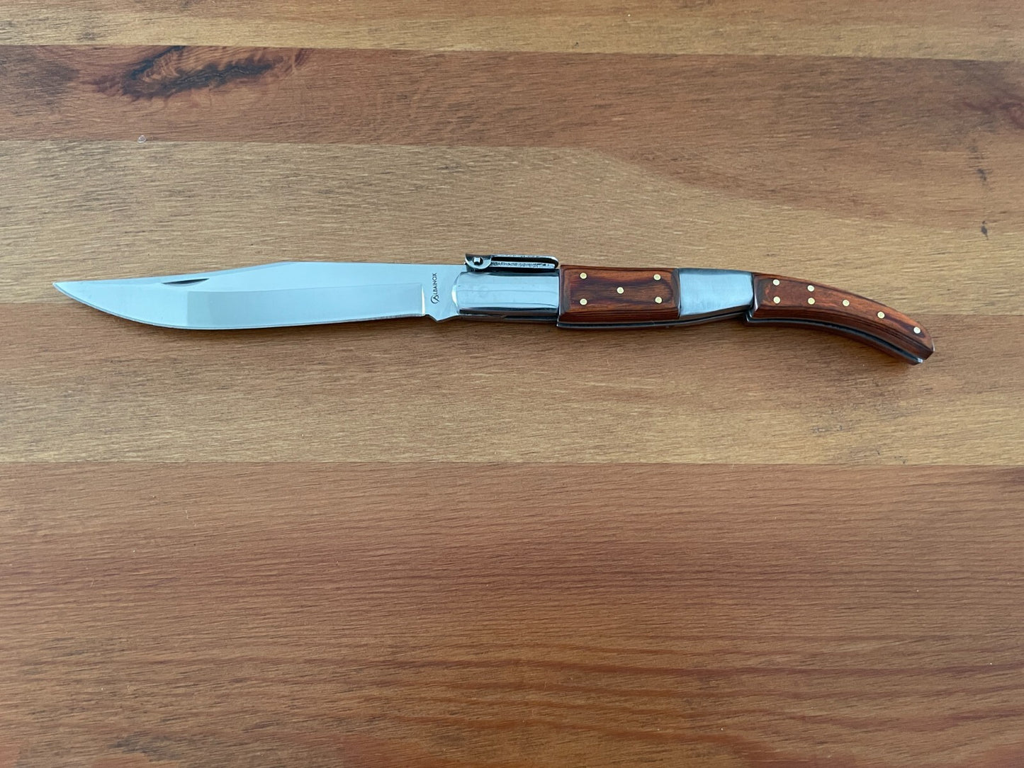 5.1" Arabian Style Navaja Folding Pocket Knife Red Stamina Wood From Spain