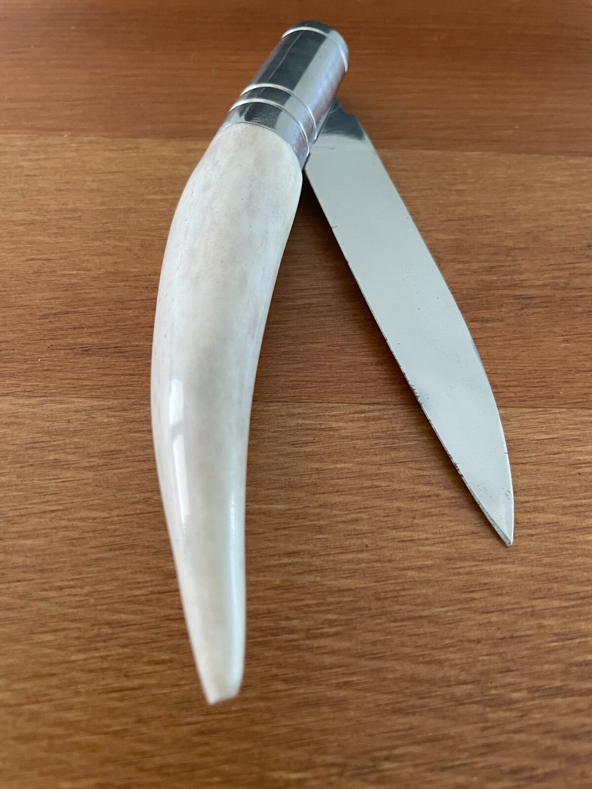 3.15" 420 Steel Navaja Gallega Tramuntana Knives Polished Staghorn Handle