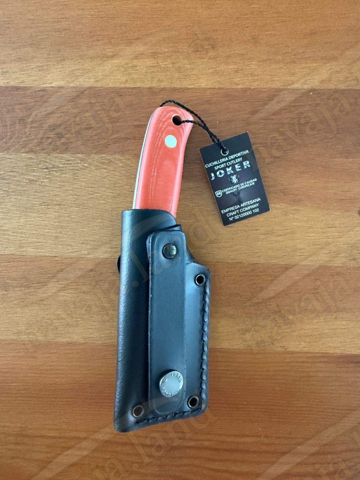 Joker Erizo TS1 Survival Knife 2.95” Böhler N695 Blade Red Micarta Handle -Spain