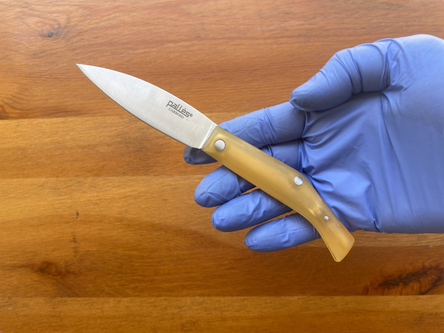 3.14" Pallés Carbon Steel Navaja Pocket Knife Blade ABS Handle Slipjoint Lock