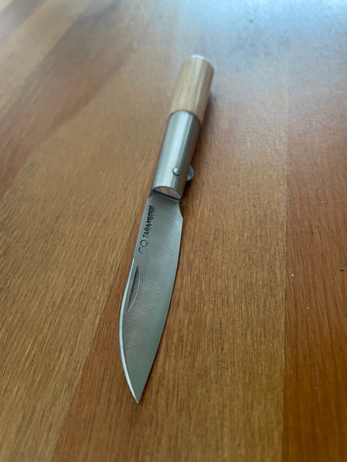 2.75” CQ Taramundi Pocket Knife Beech Wood Handle Handcrafted in Asturias Spain