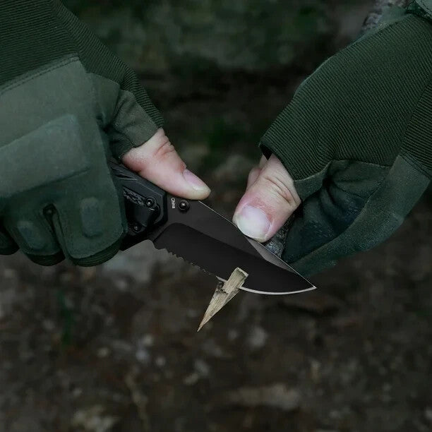 2.8" Blade Ozark Trail Folding Knife High-Quality Aluminum Handle Pocket Clip