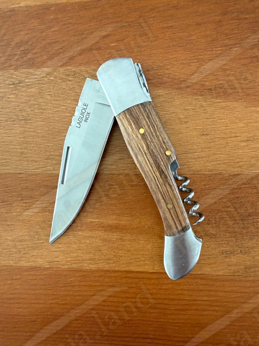 3.54” Blade Navaja Laguiole Inox Folding Pocket Knife w/ Corkscrew from Spain