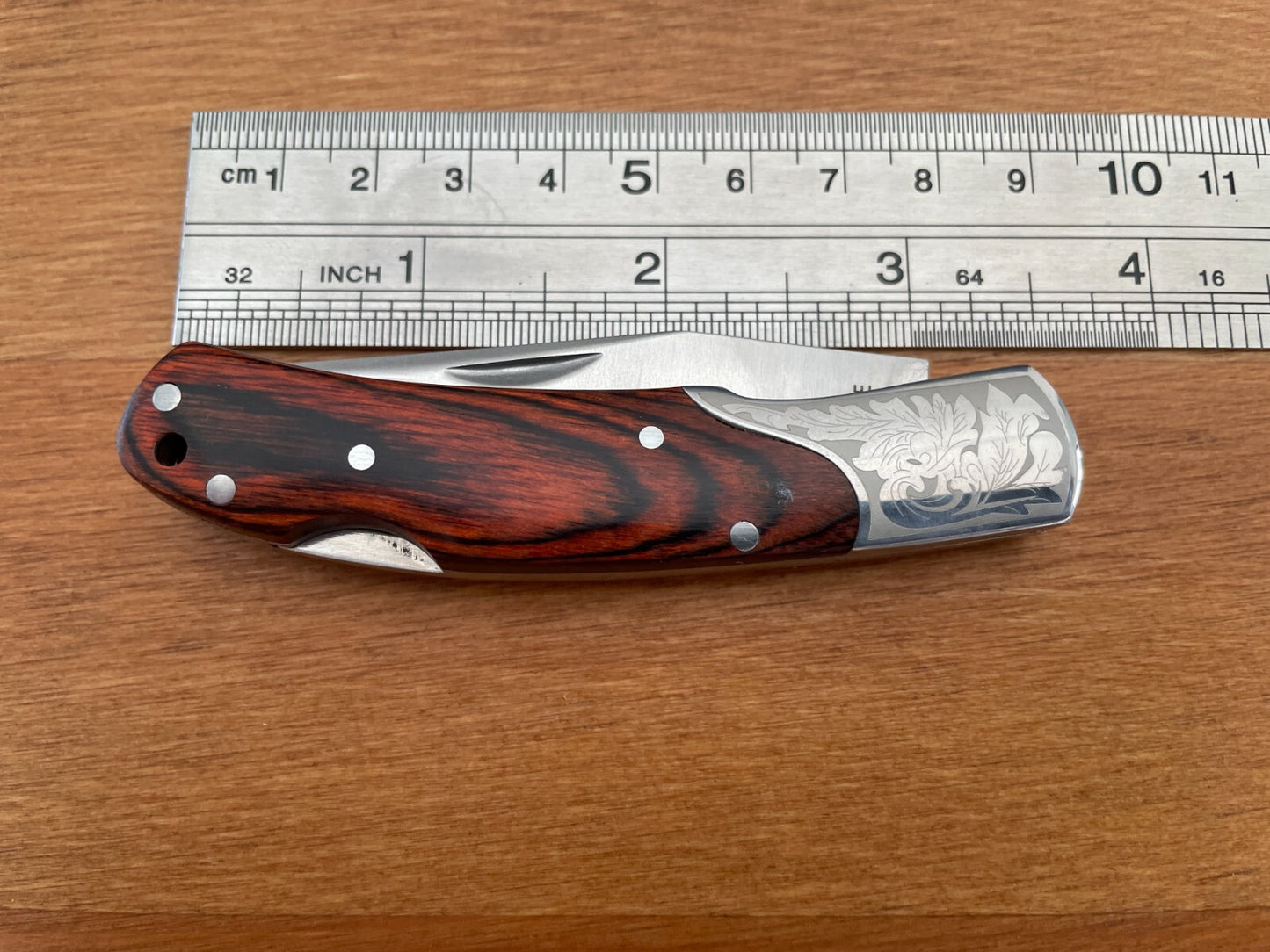 2.5" Small Folding Pocket Knife Bolsters Engraved Imported from Spain -US Seller
