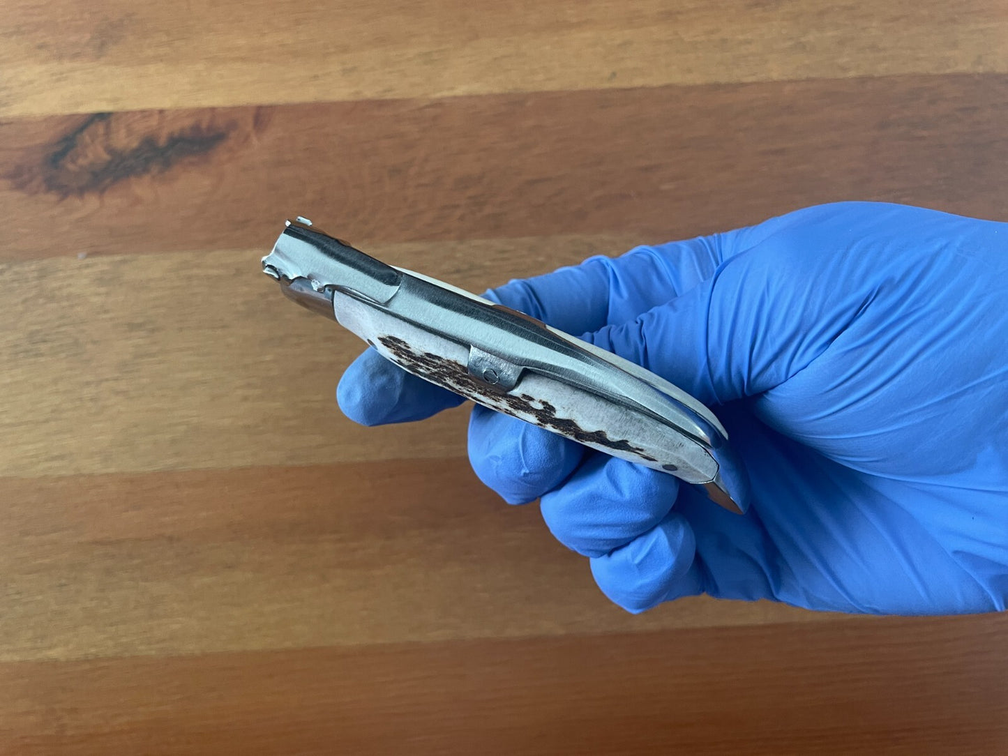 3.35” Spanish Navaja Pocket Knife Genuine Deer Antler Scales Handcrafted Spain