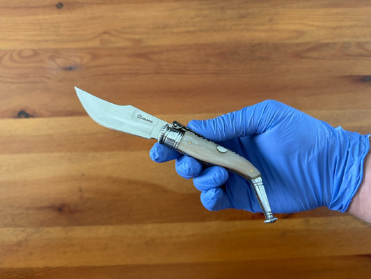 3.15" Navaja Jerezana Pocket Knife Bullhorn Scales with Ratchet From Spain