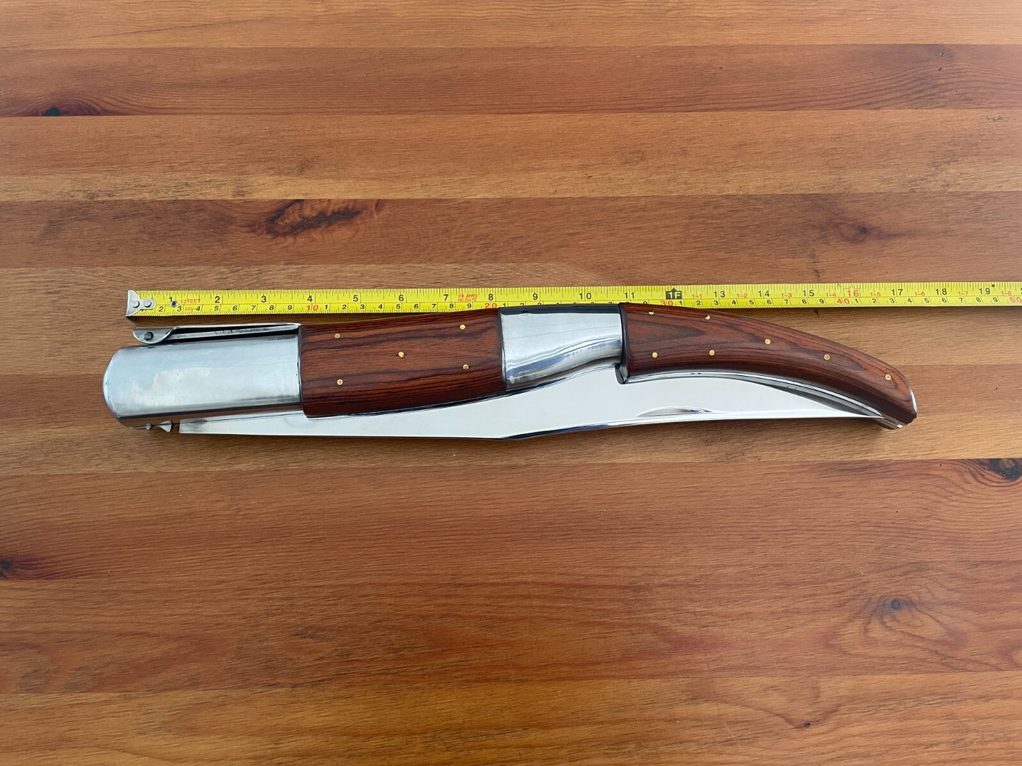 14" Gigantic Arabian Style Navaja Folding Knife Collectors Item Fully Functional