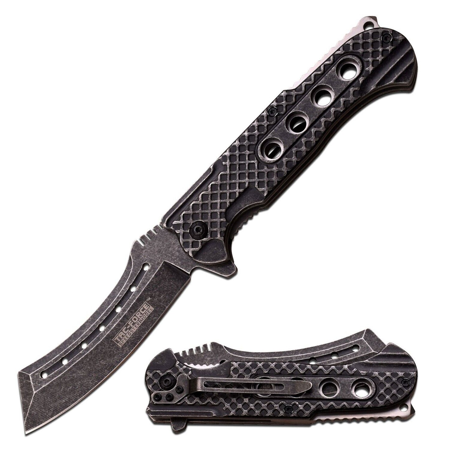 4" Tac-Force Designed in USA Spring Assisted Folding Pocket Knife Belt Clip