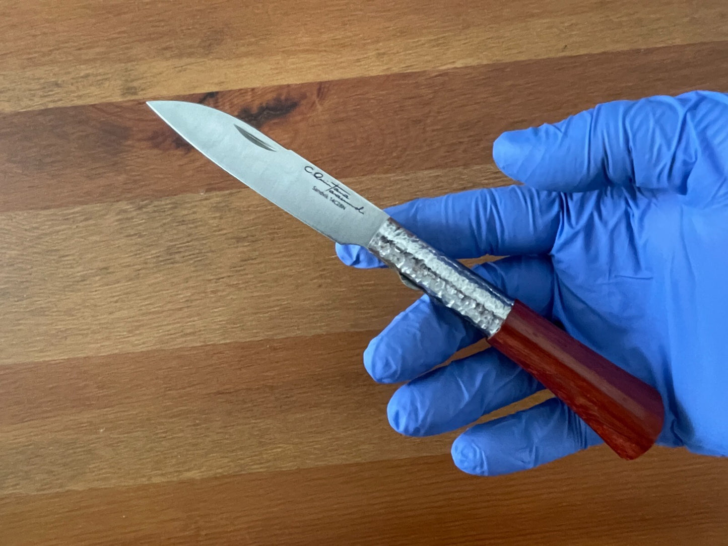 3.14" CQ Taramundi Premium Pocket Knife Navaja Oak Treated Handle - From Spain