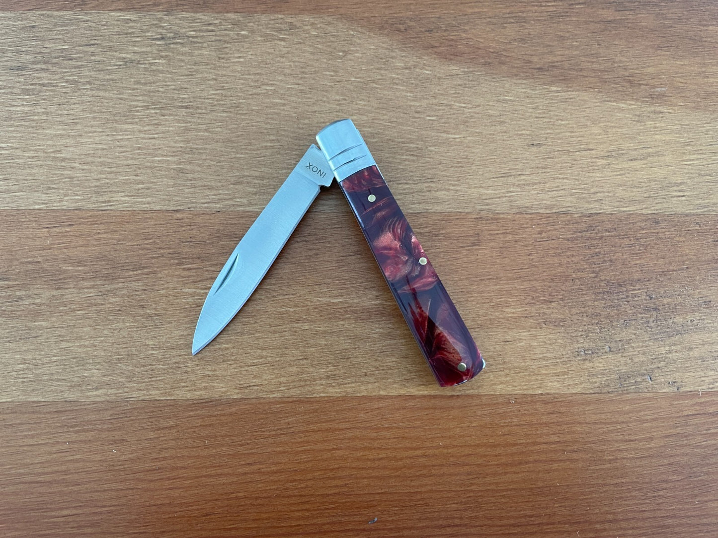 2.5" Made in Spain Navaja Albacete Classic Pocket Knife Brown Celluloid Handle
