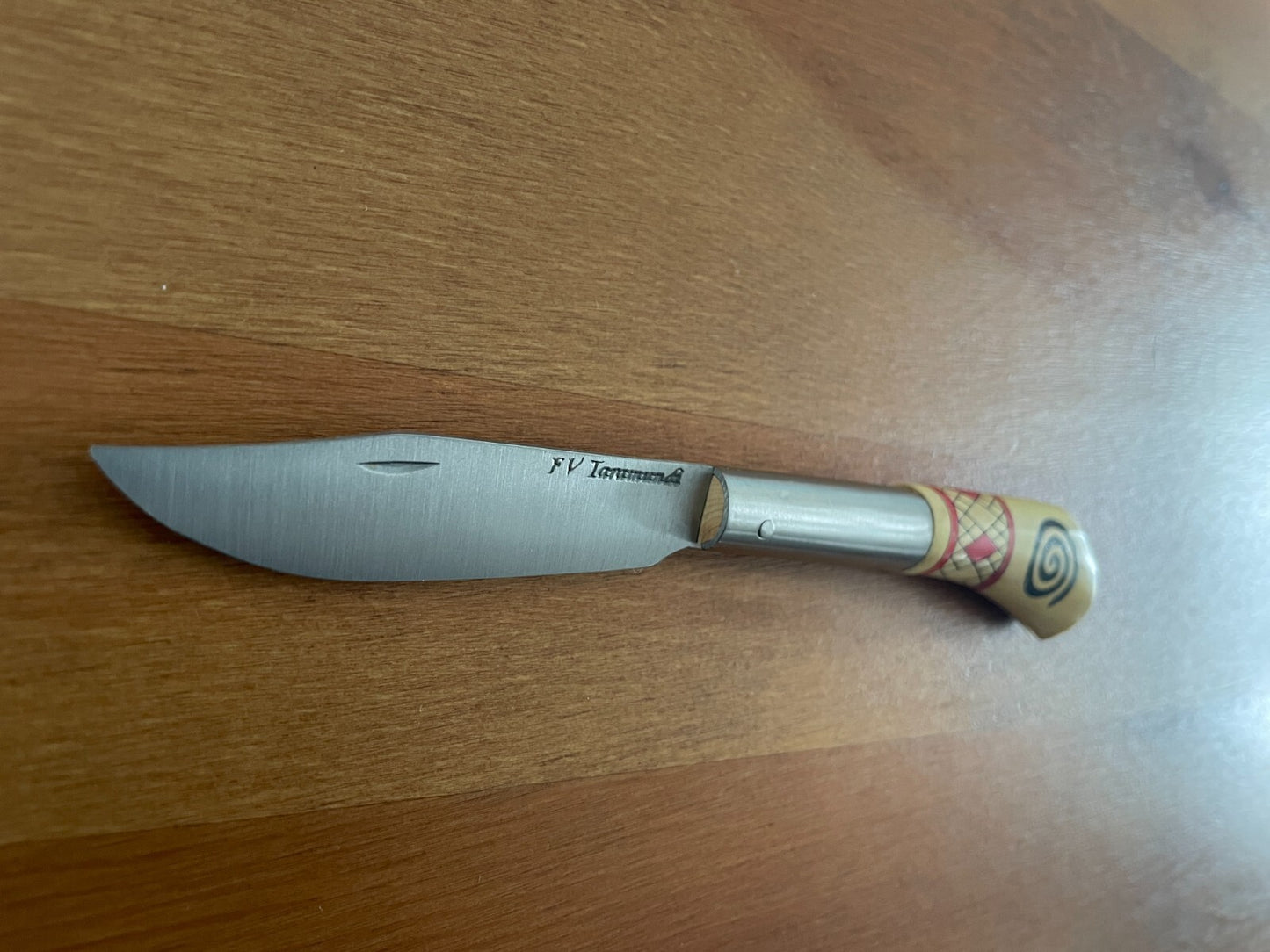 3.14" FV Taramundi Navaja Pocket Knife Made in Asturias Decorated Wood Handle
