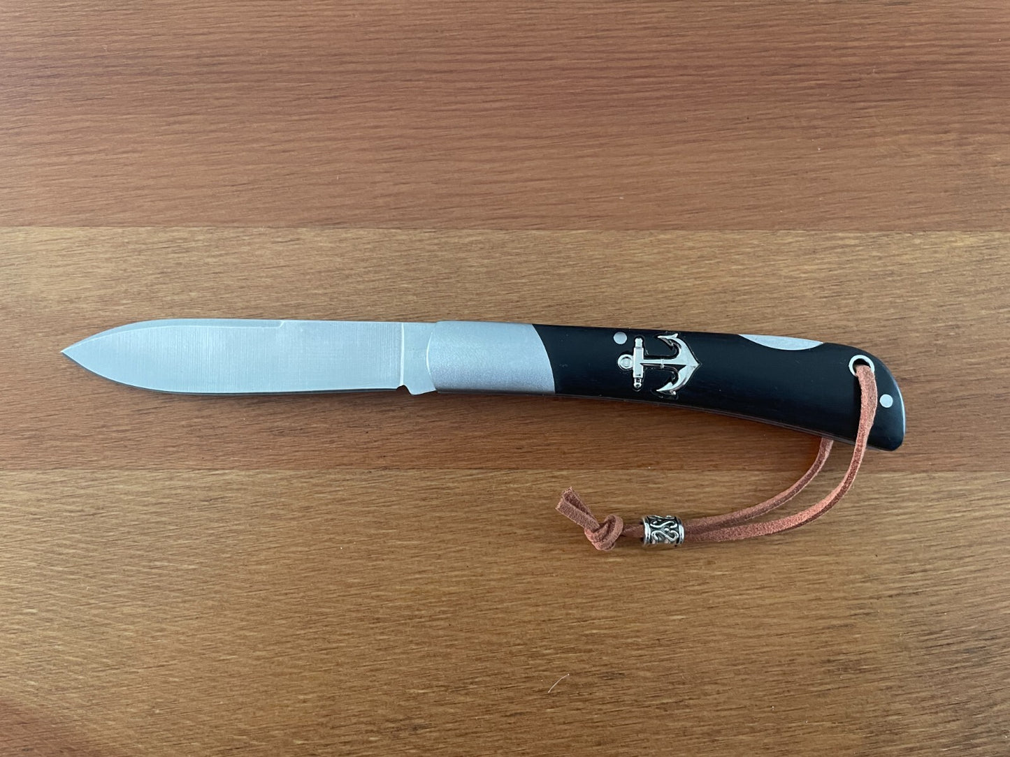 3.15" Steel Navaja Pocket Knife Sailor / Marinera Black Stamina Wood Handle