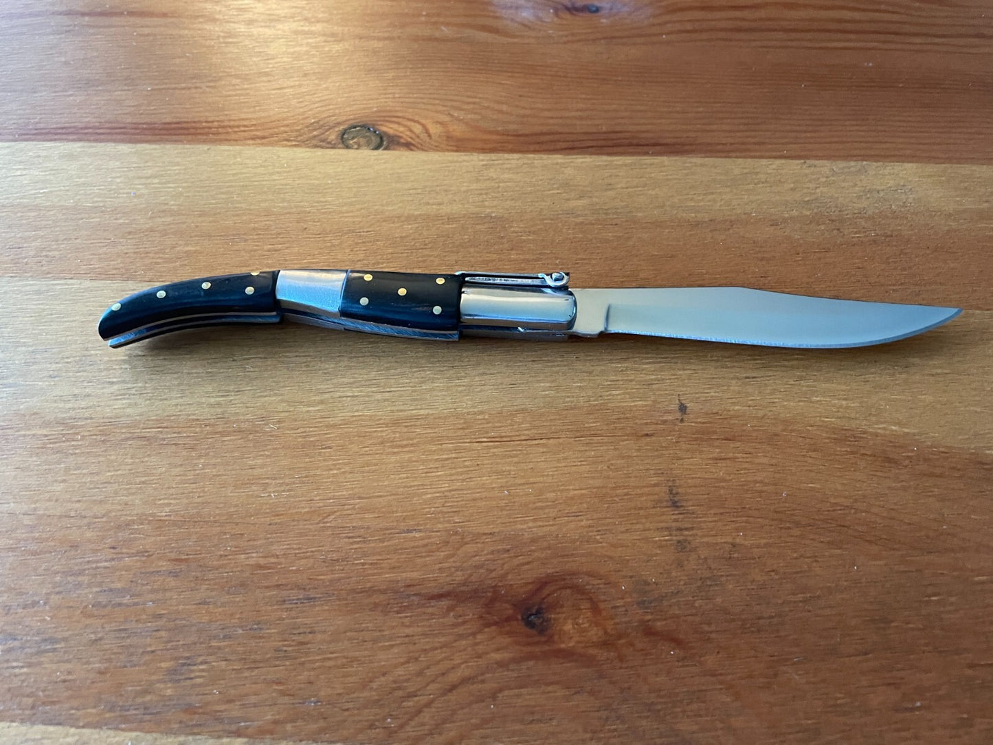 4” Arabian Folding Pocket Knife Black Wood and Steel Handle Navaja Made in Spain