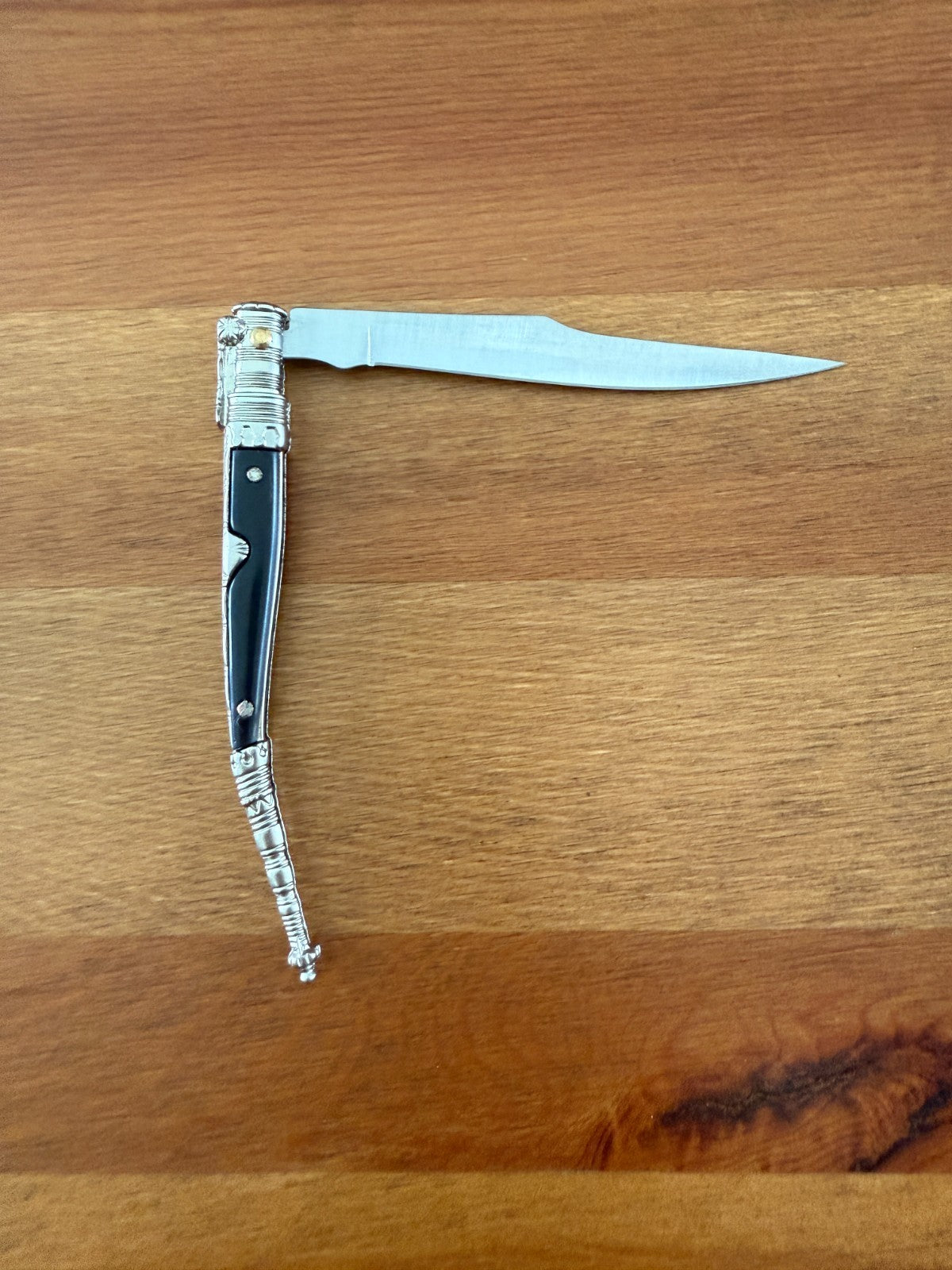 4.1” Albacete Navaja Joker Stiletto Knife Zamak Handle Handmade Slipjoint Spain
