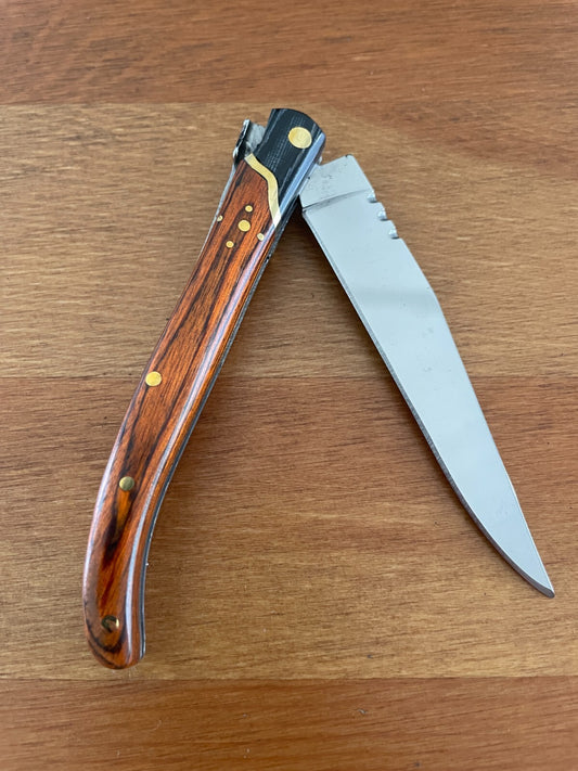 3.54” Navaja Laguiole Folding Pocket Knife Red Stamina/Mikarta Handle Slipjoint