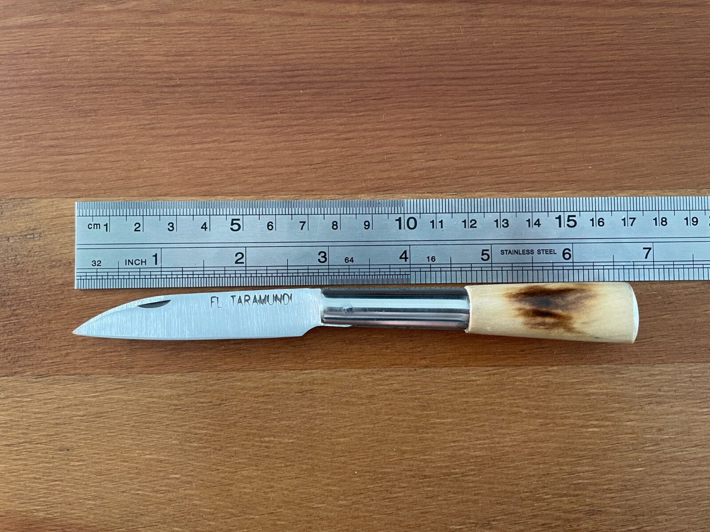 3.14" FL Taramundi Artisan Pocket Knife Navaja Boxwood Handle - From Spain