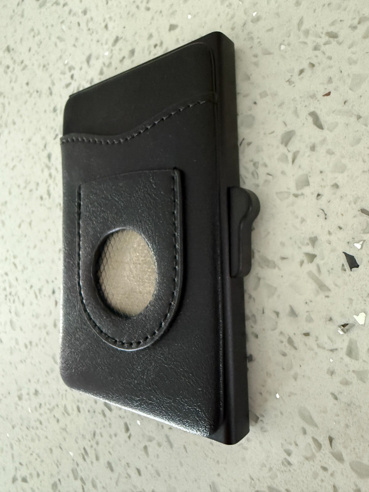 Spiderman Design Pop Up Airtag Wallet Leather Credit Card Holder Aluminum