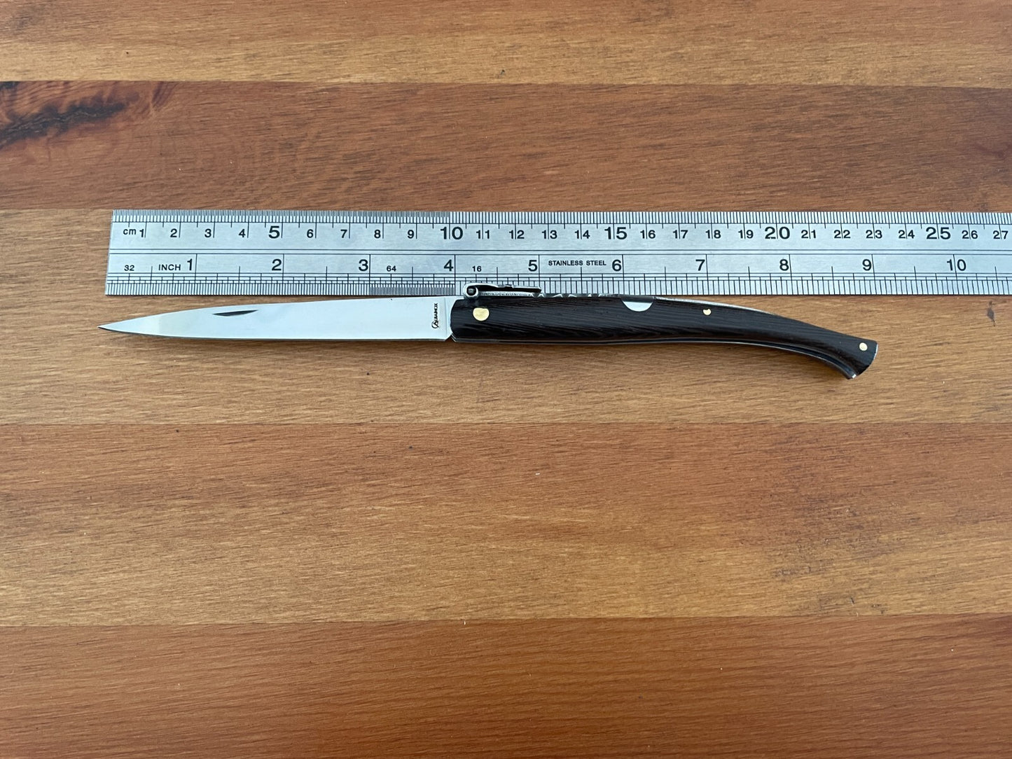 3.9 in. Estilete / Stiletto Spanish Navaja Pocket Knife Wenge Handle From Spain