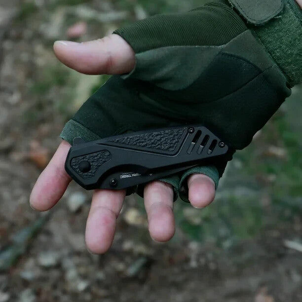 2.8" Blade Ozark Trail Folding Knife High-Quality Aluminum Handle Pocket Clip