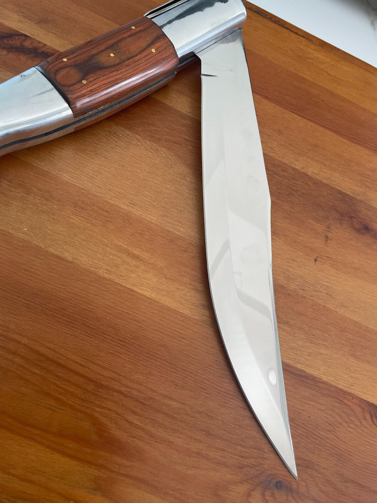 14" Gigantic Arabian Style Navaja Folding Knife Collectors Item Fully Functional