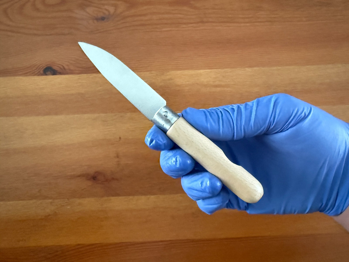 2.76" Stainless Steel Blade Pocket Knife Martins Penknife Beech Wood Handle