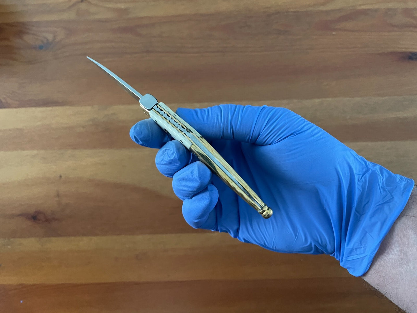 3.2" 420 Steel Navaja Tramuntana Empordanesa Brass Ferrules & Polished Bone
