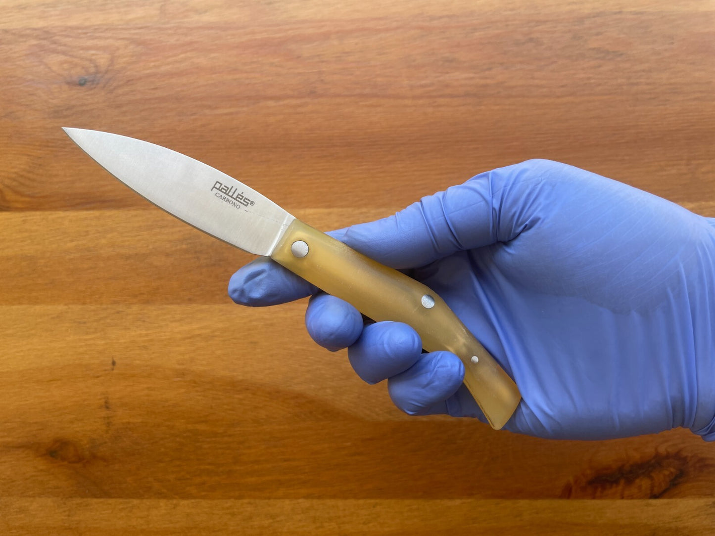 3.14" Pallés Carbon Steel Navaja Pocket Knife Blade ABS Handle Slipjoint Lock