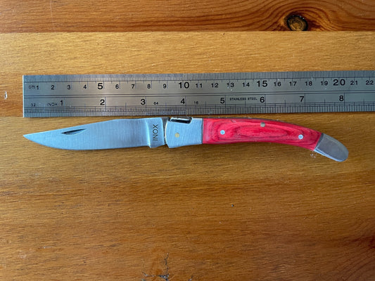 3.5” Spanish Navaja Pocket Knife Handmade Fly engraved Piston lock - USA Seller