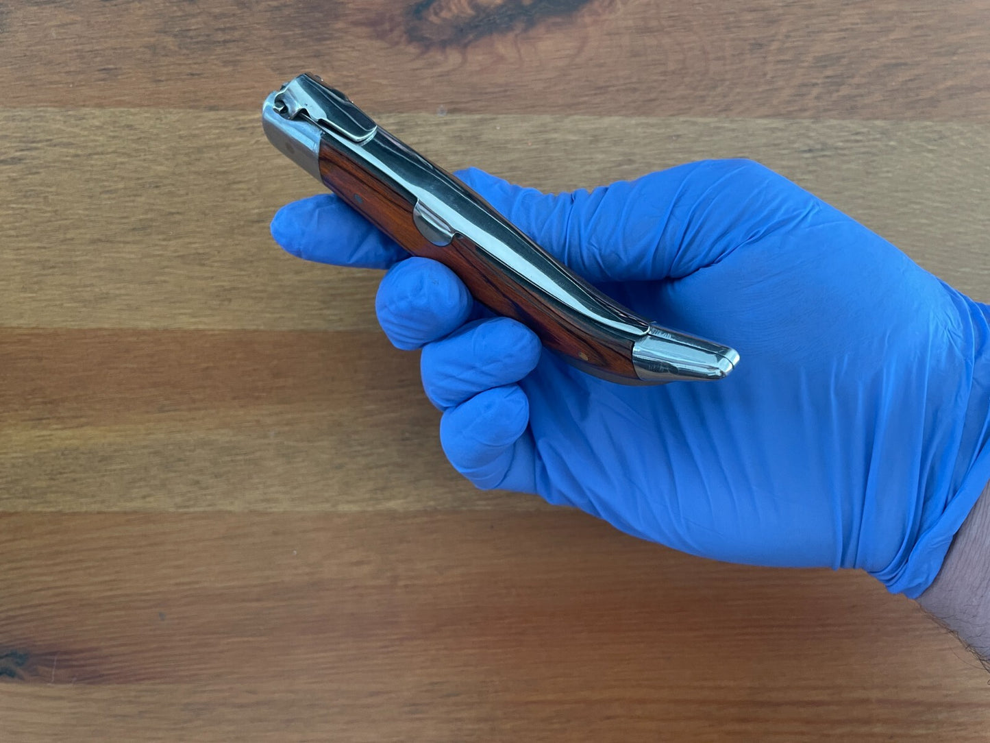 3.7" Hawkbill Skinning Tranchete Spanish Navaja Teja Pocket Knife Stainless