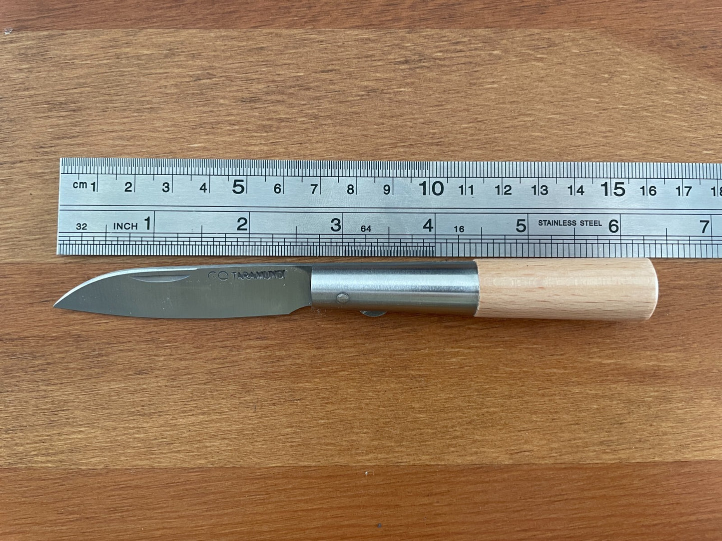 2.75” CQ Taramundi Pocket Knife Beech Wood Handle Handcrafted in Asturias Spain