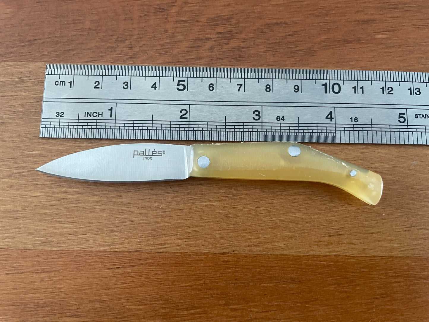 1.9" Pallés Inox Navaja Pocket Knife Stainless Steel Blade ABS Handle