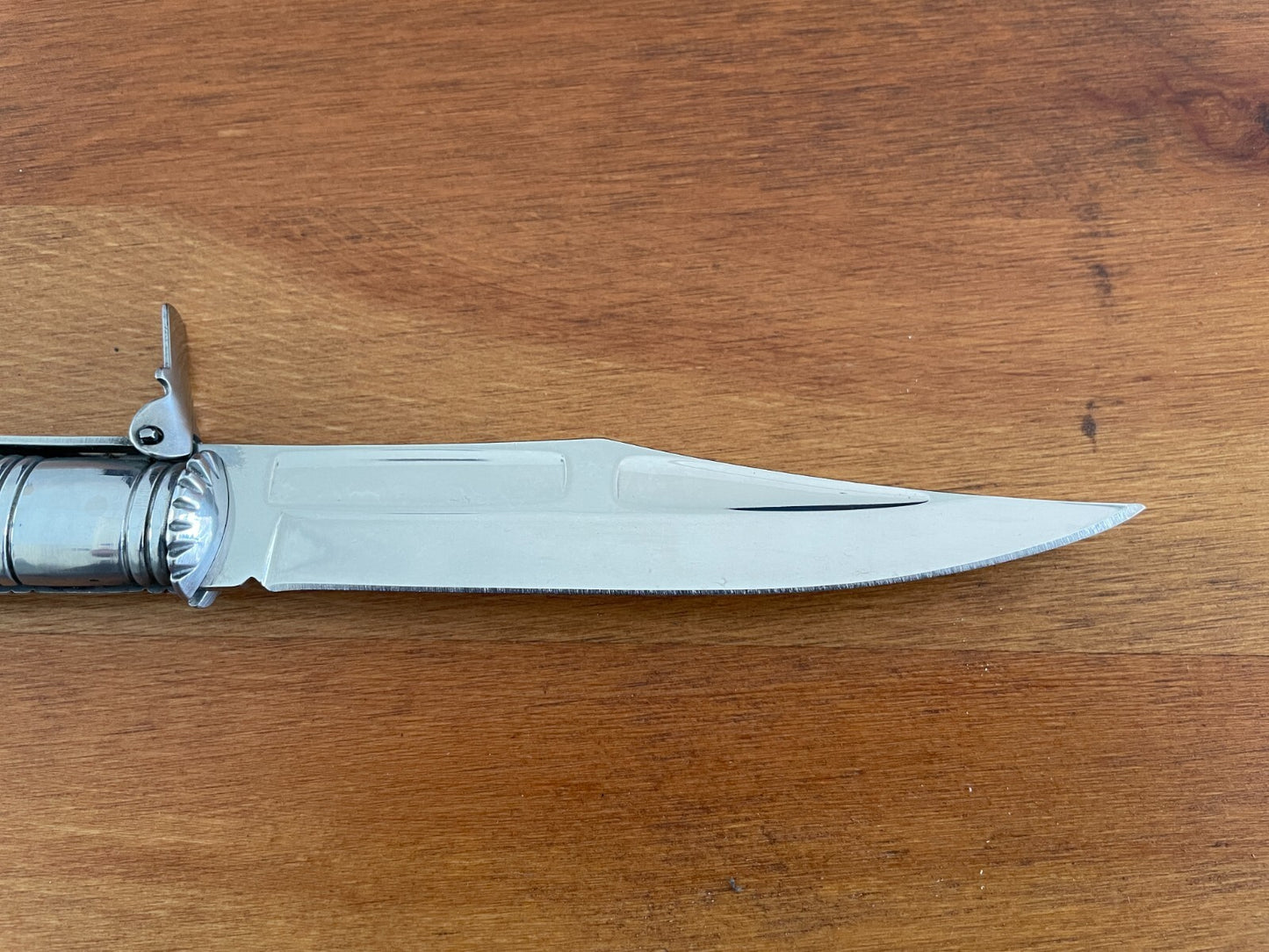 5” Spanish Navaja Serrana Folding Pocket Knife Real Bullhorn Handle US Seller