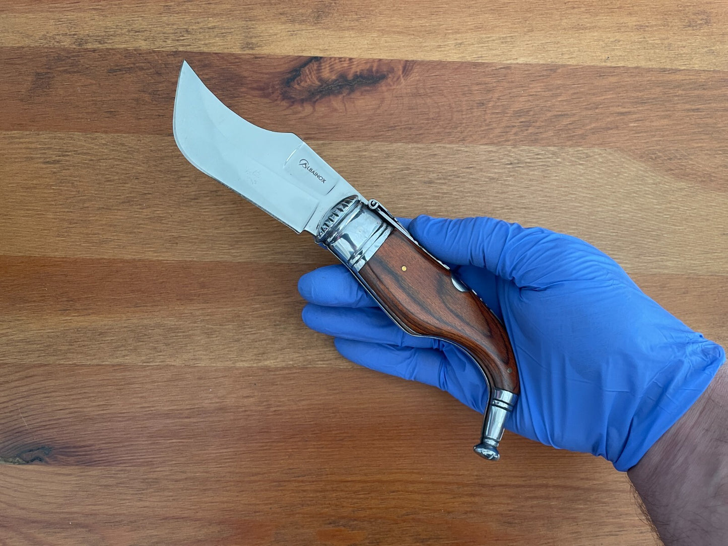 3.5” Spanish Navaja Capaora Pocket Knife Red Stamina Wood - USA seller