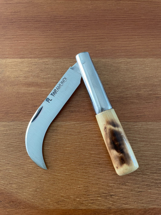 2.9" FL Taramundi Artisan Pocket Knife Navaja Hawkbill Tranchete Boxwood