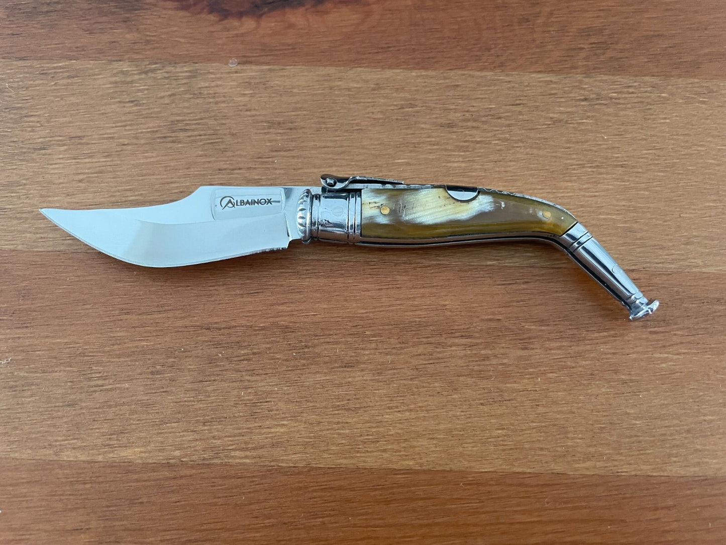 2.75" Navaja Jerezana Pocket Knife Bullhorn Scales with Ratchet - US Seller