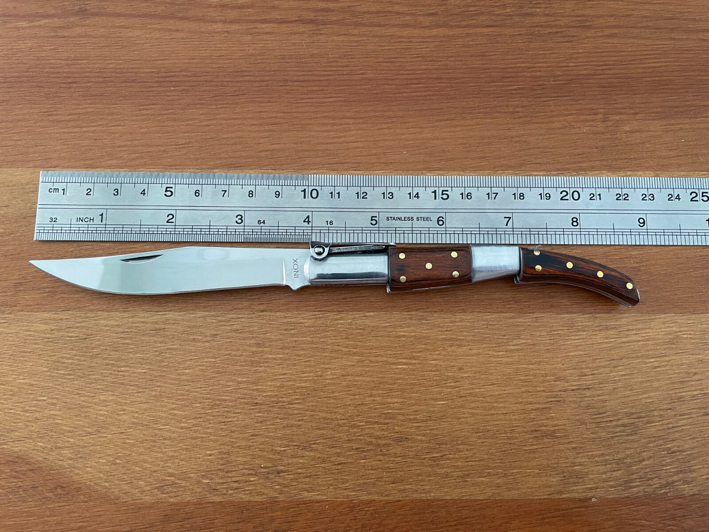 4” Arabian Style Navaja Folding Pocket Knife Wood and Steel Handle Made in Spain