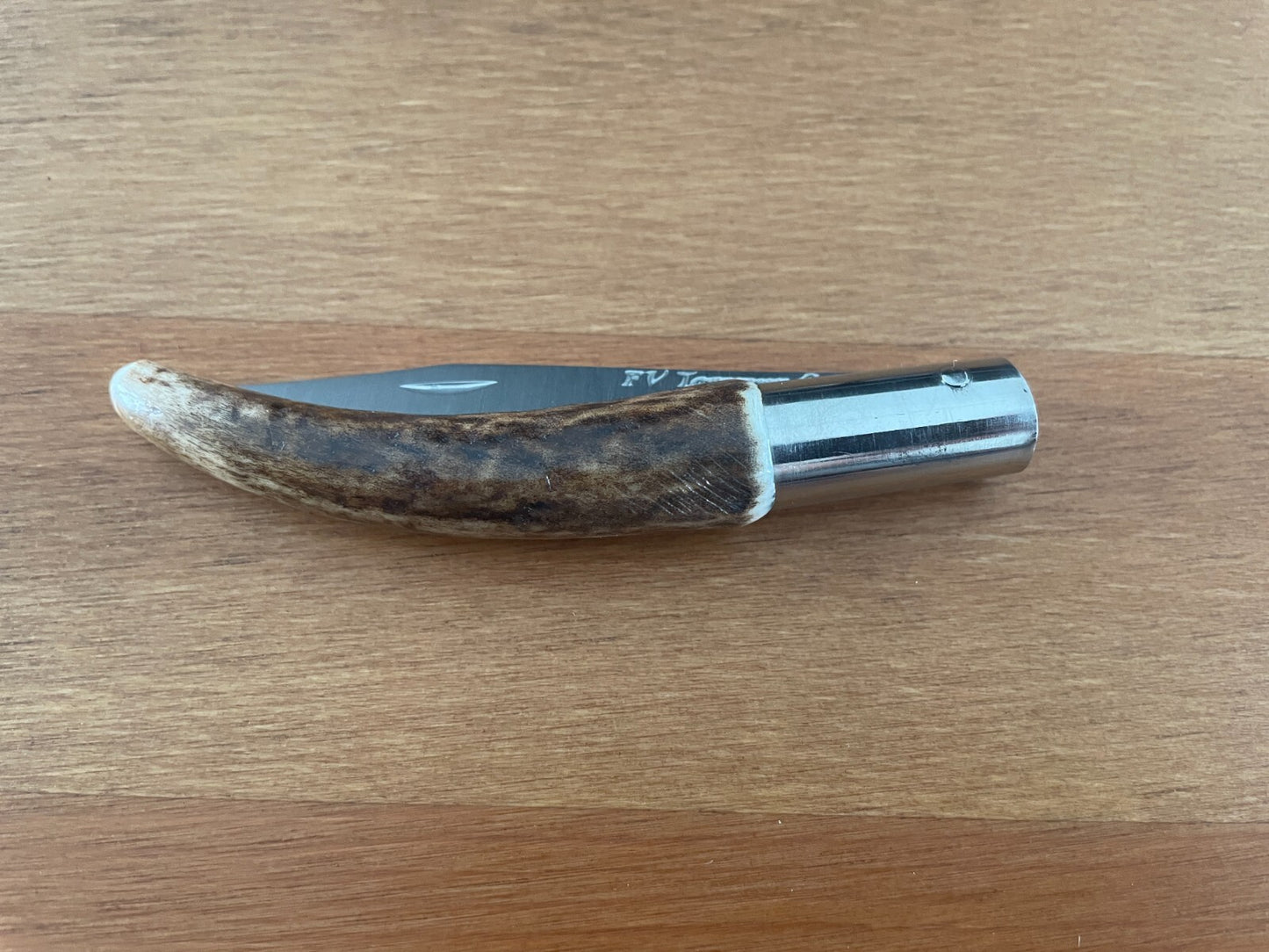 3.14" FV Taramundi Navaja Pocket Knife From Asturias - Spain Genuine Deer Antler