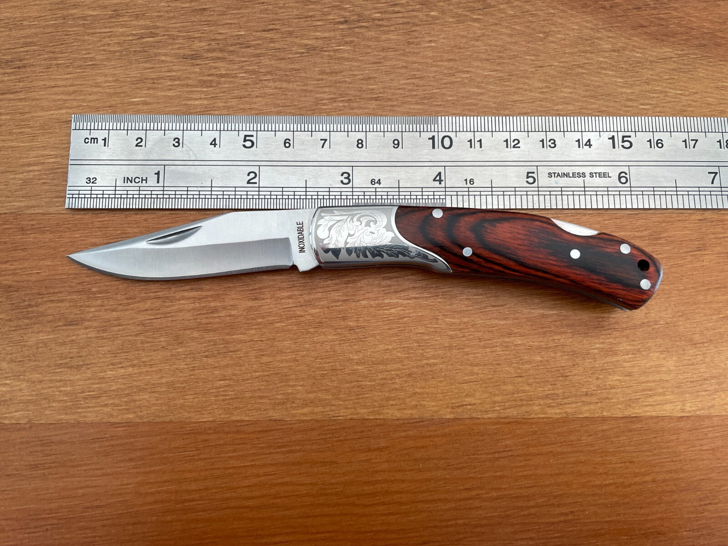 2.5" Small Folding Pocket Knife Bolsters Engraved Imported from Spain -US Seller