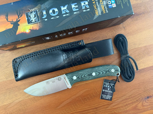Joker Ursus Survival Knife Böhler N695 Green Canvas Micarta Full Tang From Spain