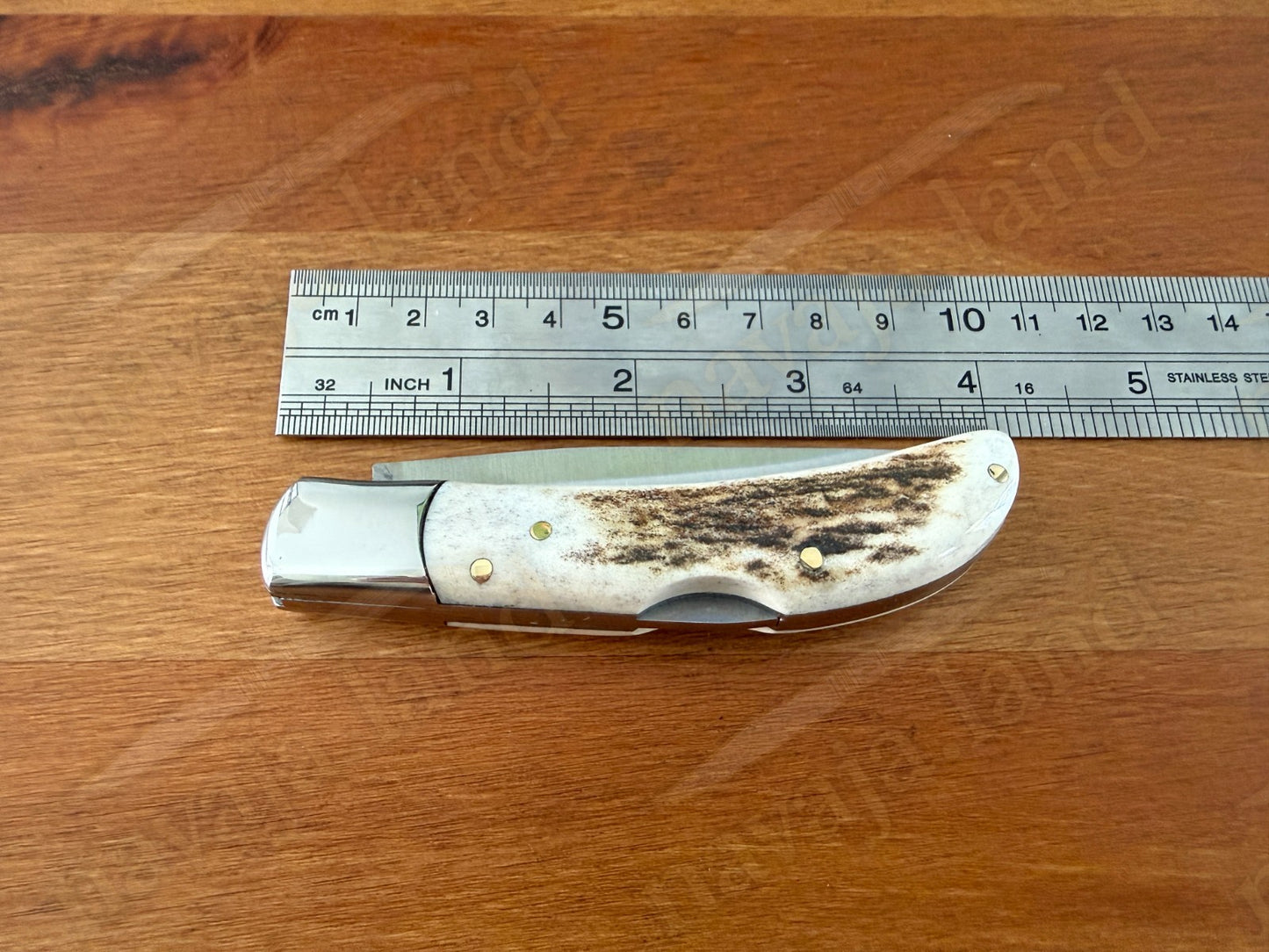3” Joker Pointer Camping Folding Knife (Deer Antler Handle) Handmade in Spain