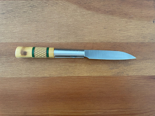 3.26” CQ Taramundi Pocket Knife Boxwood Handle Unique Design Asturias Spain