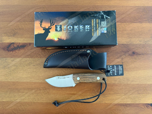 Joker Erizo 3" Stainless Steel MOVA 1.4116 Fixed Knife Bocote Wood Handle Spain