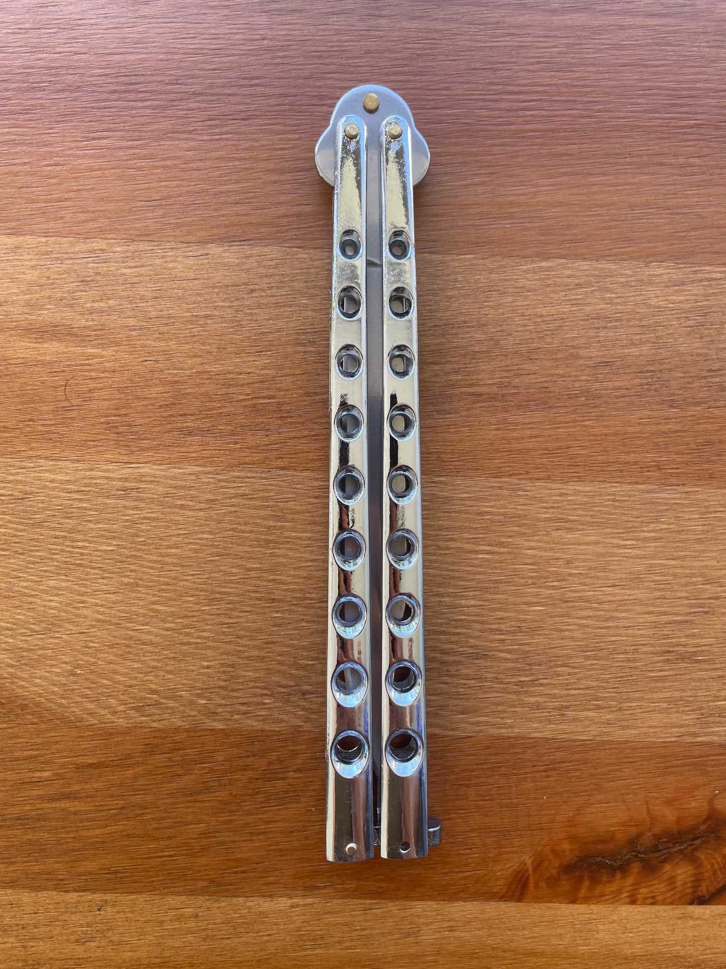 5.9" Stainless Blade Folding Pocket Knife With Zamak/Chrome Handle Long Blade