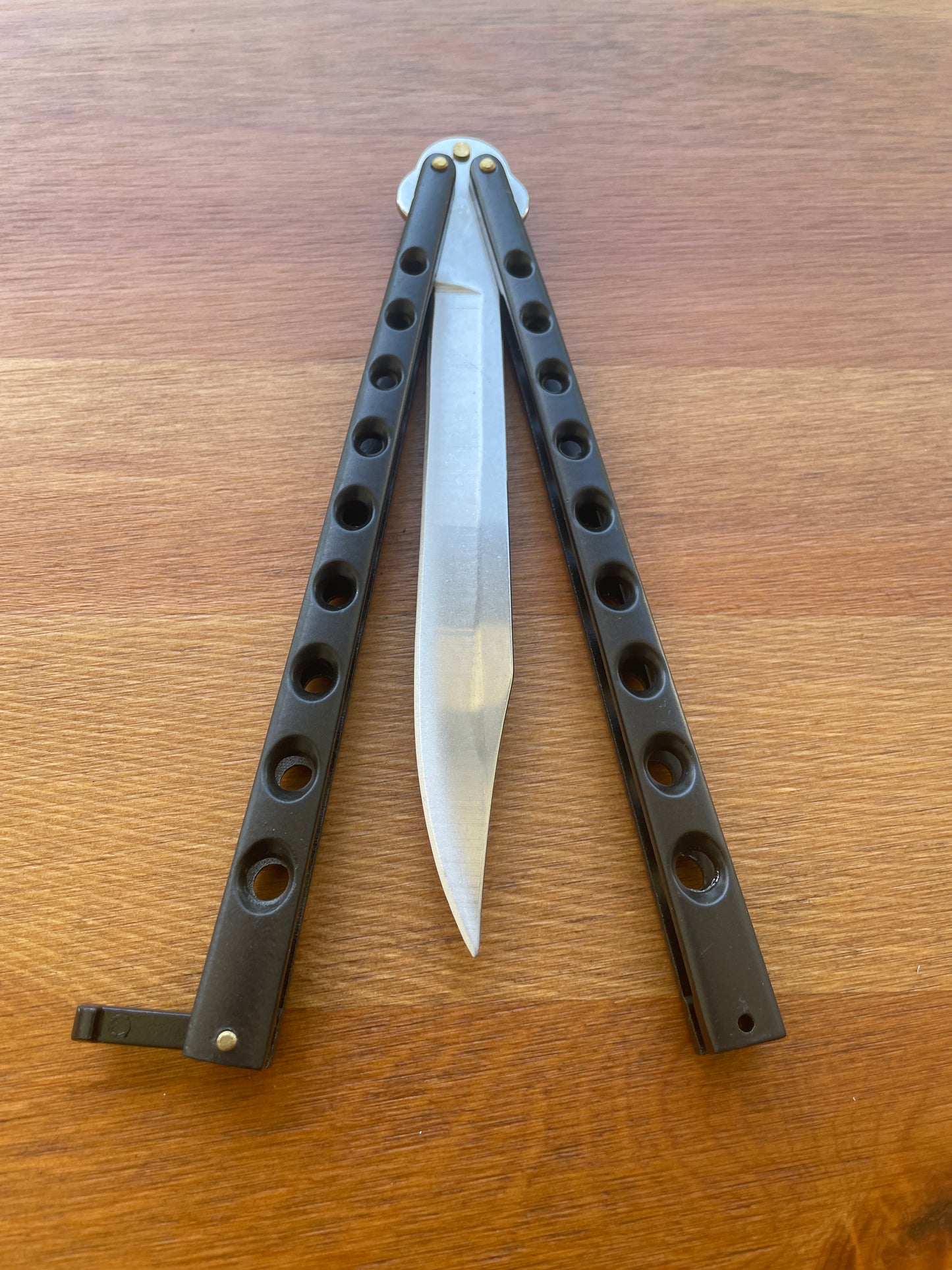 5.9" Stainless Blade Folding Pocket Knife With Zamak/Black Handle Long Blade